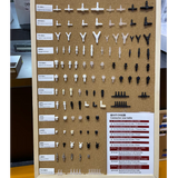 All different connectors for tubes